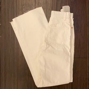 Zara Straight Leg white jeans
